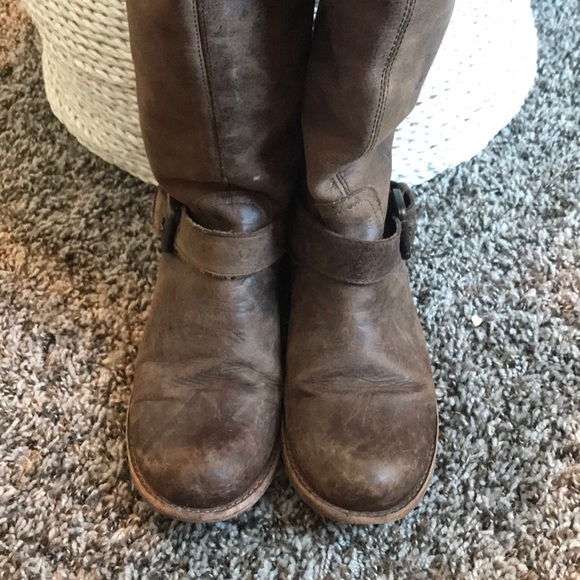 Steve Madden Red Zipper Boots size 7 - Picture 5 of 7